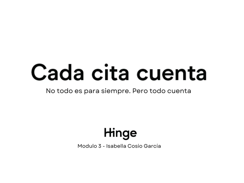Portada de la campaña Cada cita cuenta para Hinge